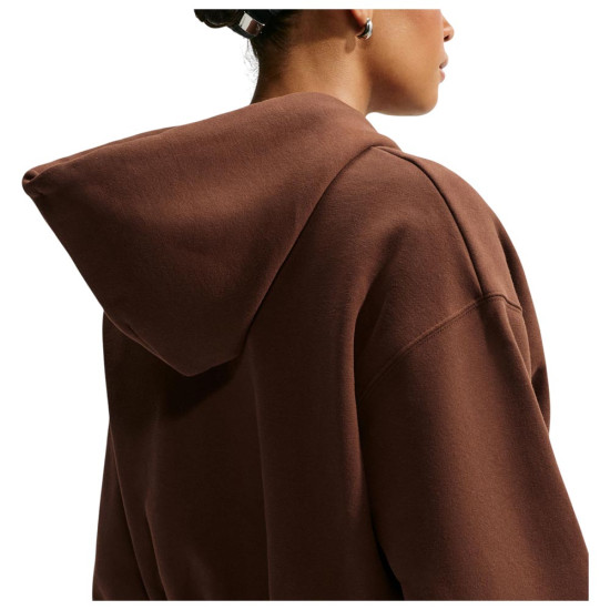 Nike Γυναικεία ζακέτα Studio Fleece Oversized Cropped Full-Zip Hoodie